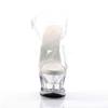 Pleaser - MOON708 Sandale à bride à la cheville, Pole dance chaussures - Chaussures de pole dance - Transparent Product image